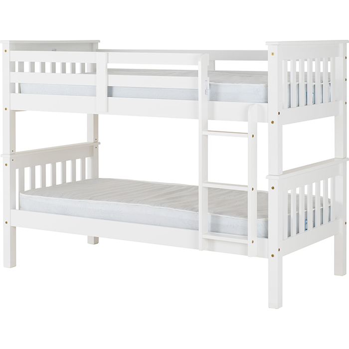 Neptune 3' Bunk Bed in White Neptune 3' Bunk Bed in White